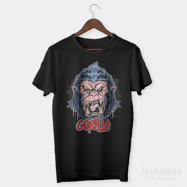 Gorilla Özel Tasarım Unisex T Shirt