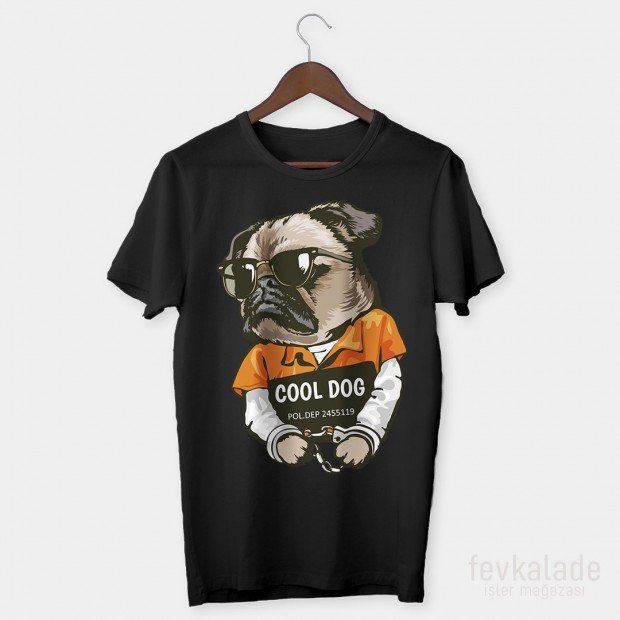 Cool Dog Özel Tasarım Unisex T Shirt