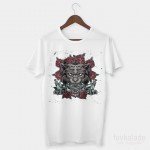 Rose Beast Wolf Özel Tasarım Unisex T Shirt