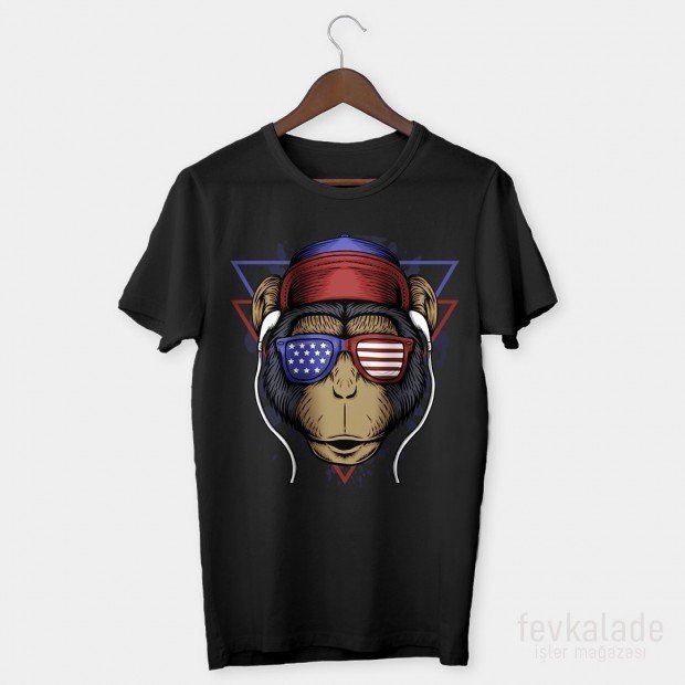 American Ape Özel Tasarım Unisex T Shirt