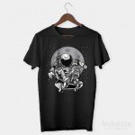 Space Skateboard Özel Tasarım Unisex T Shirt