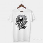 Space Skateboard Özel Tasarım Unisex T Shirt