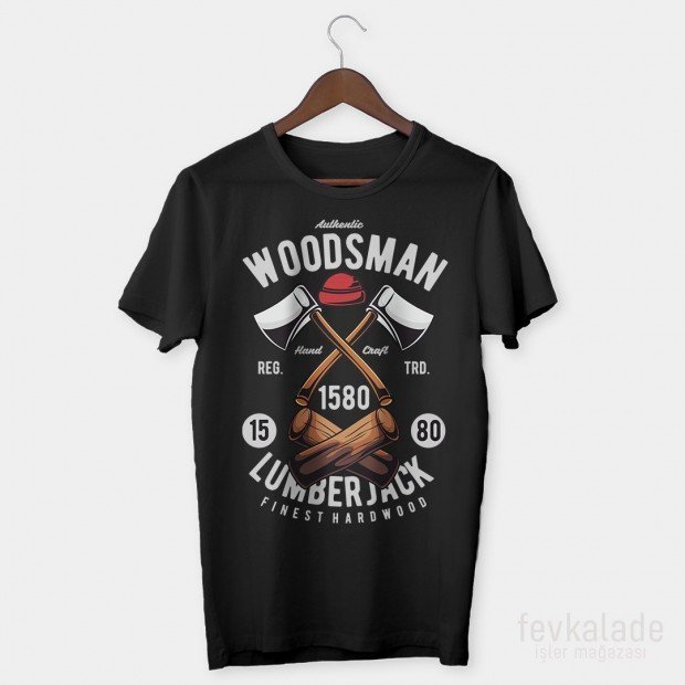Woodsman Özel Tasarım Unisex T Shirt
