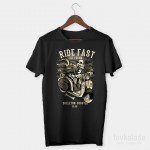 Ride Fast Özel Tasarım Unisex T Shirt