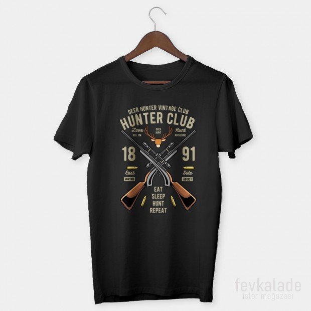 Hunter Club Özel Tasarım Unisex T Shirt